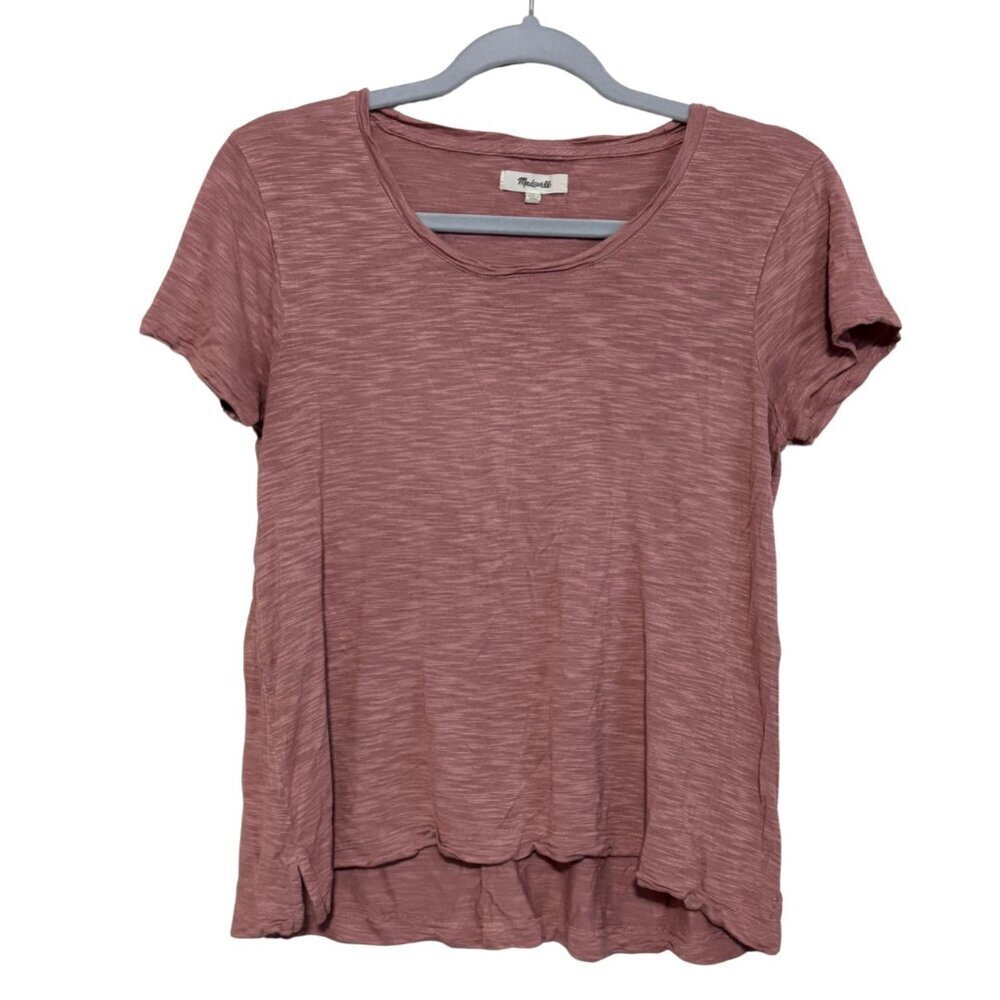Madewell Anthem Crewneck Tee Pink size: M